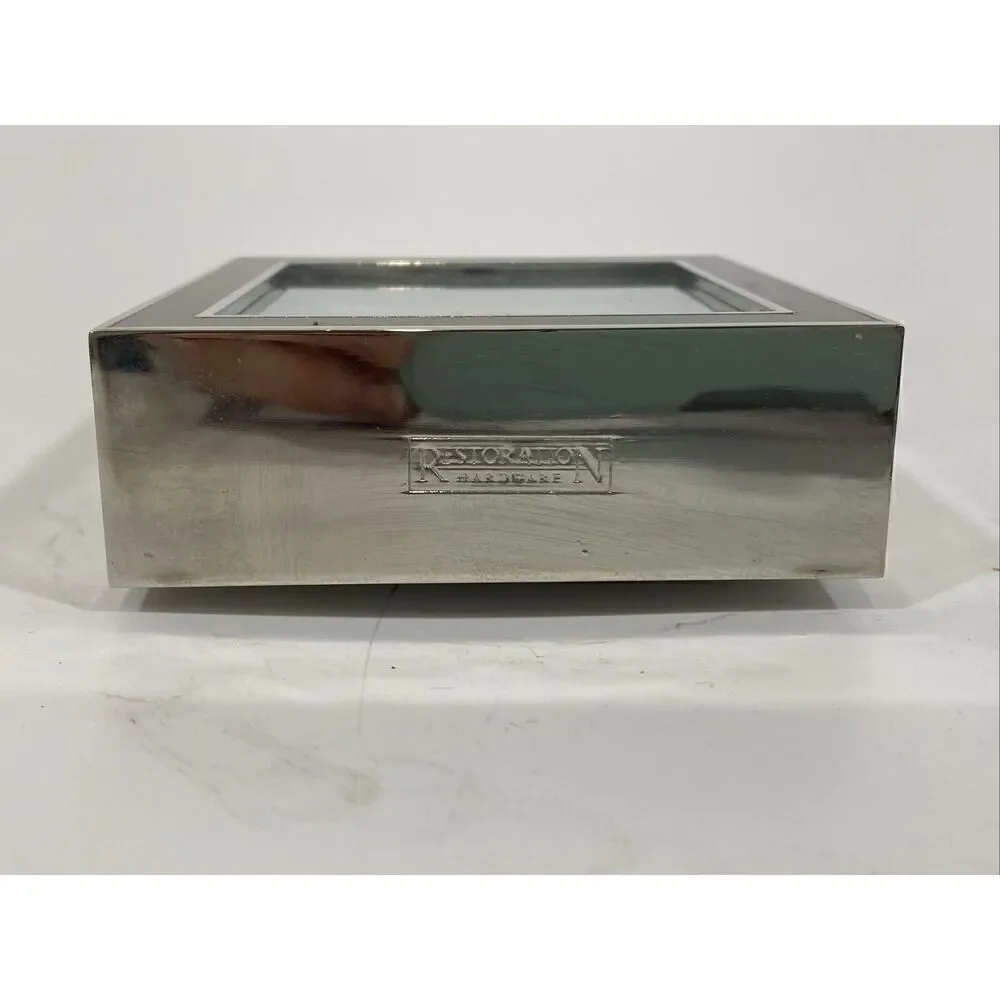 Restoration Hardware Desk Clock Chrome‎ Discontinued Parts Or Repair